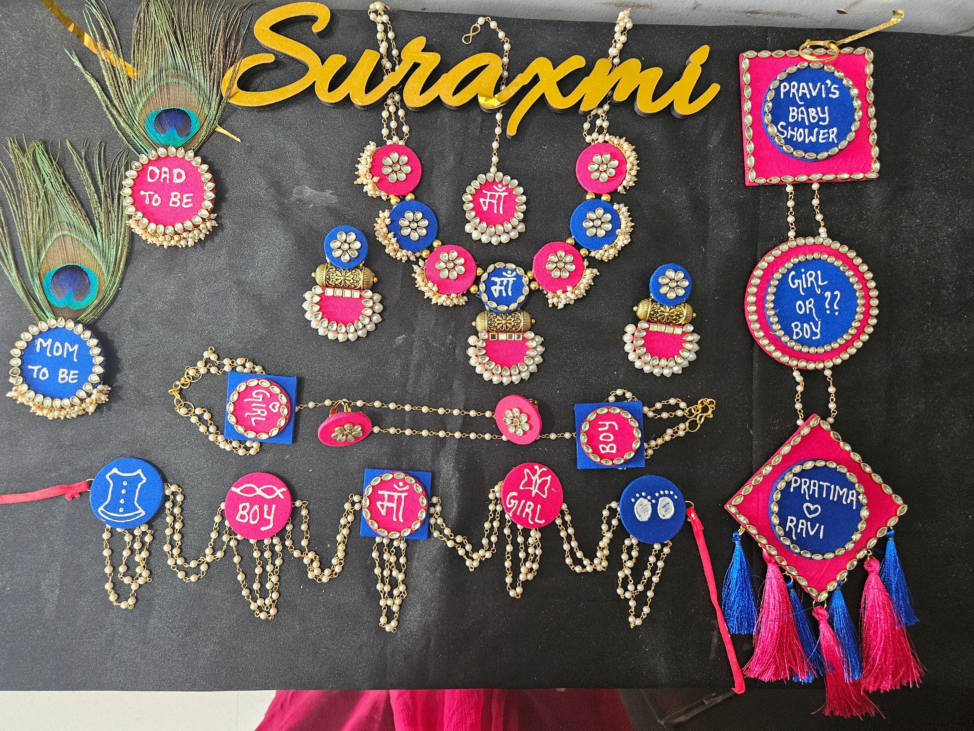 Baby shower jewellery