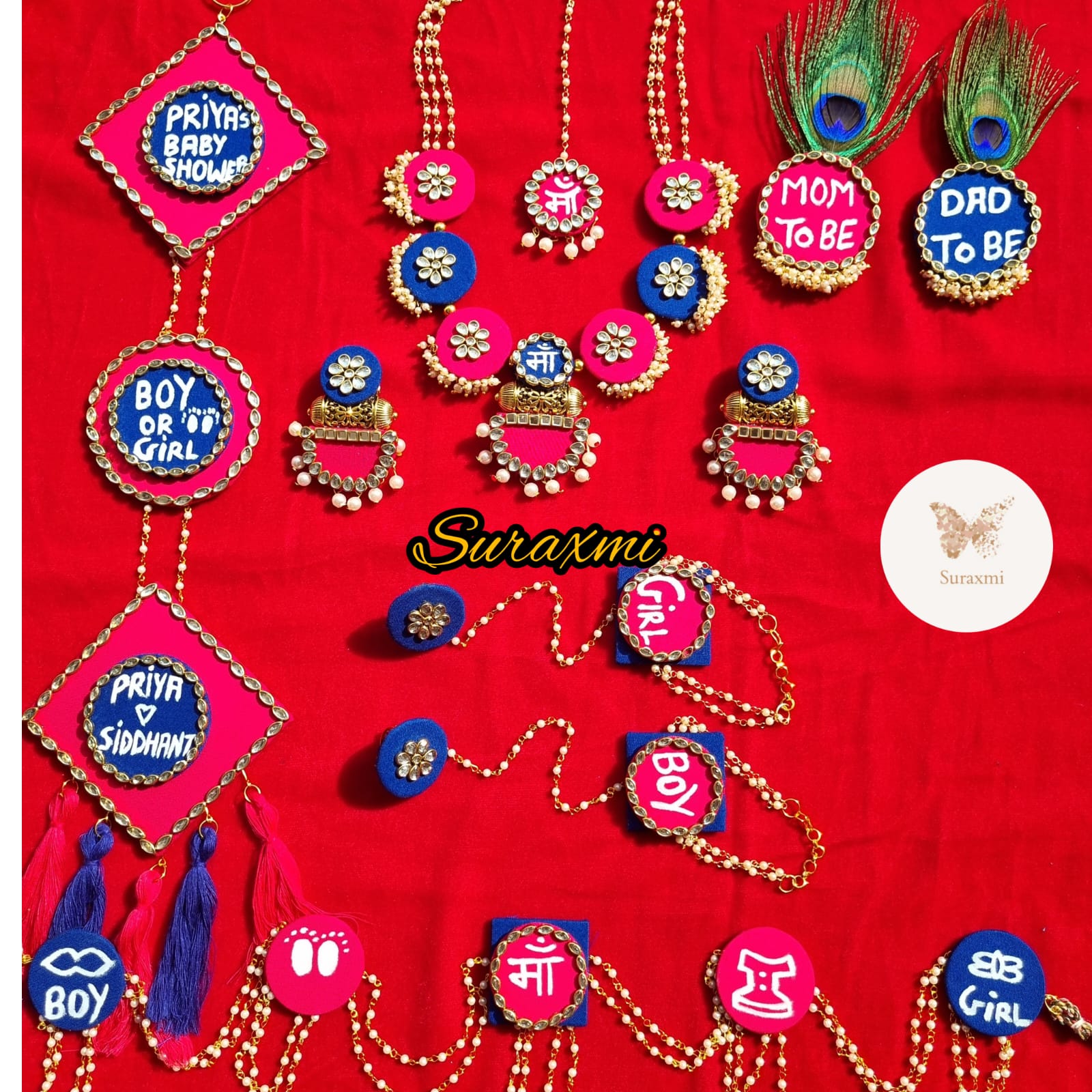 Baby shower jewellery