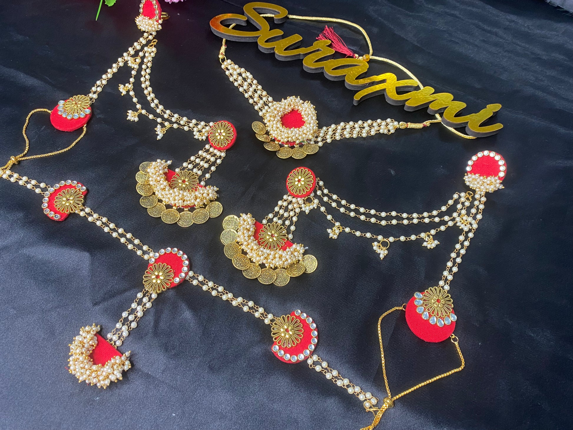 Red coin set