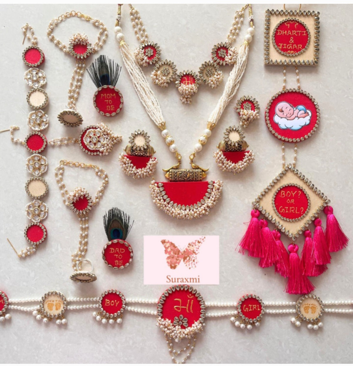 Baby shower jewellery