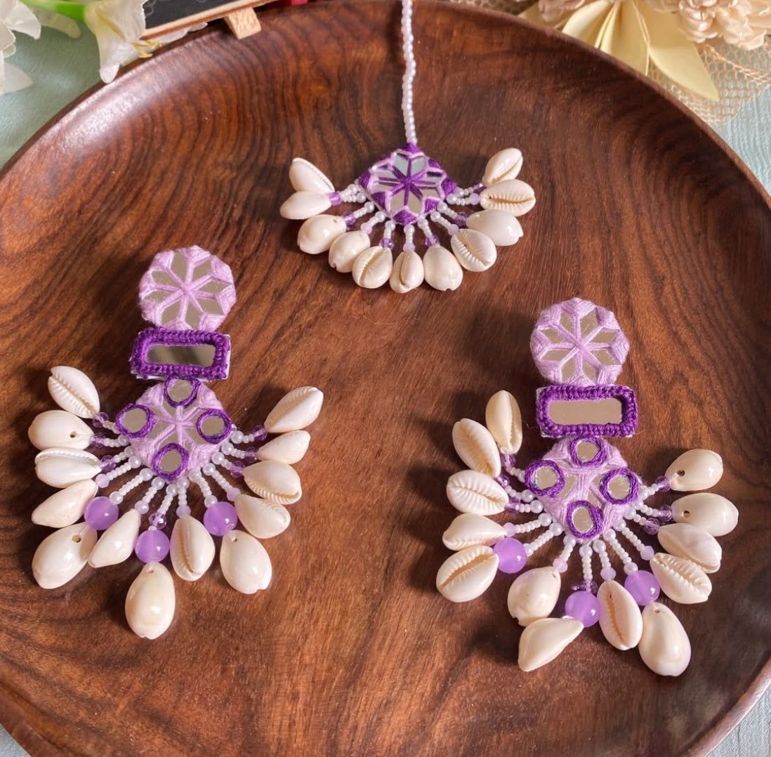 Mirror work Earrings tikka