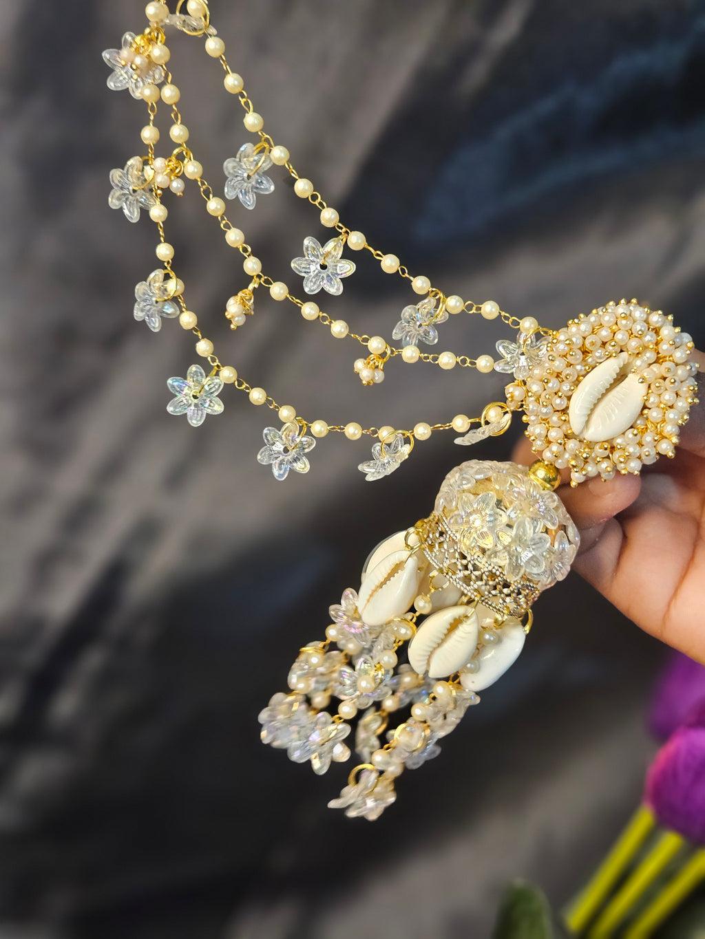 White pearl shell Earrings