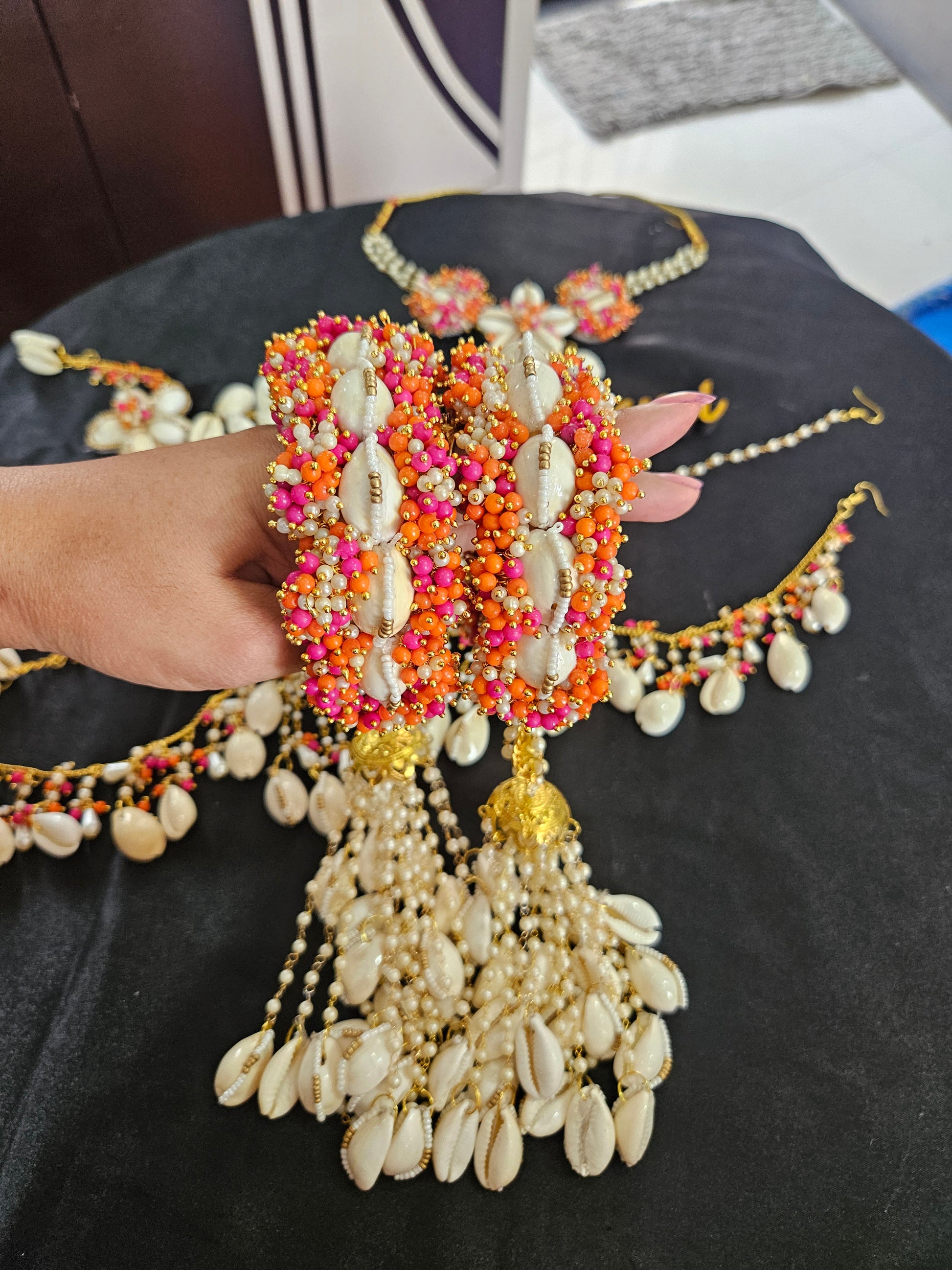 Pink orange kada with kalire