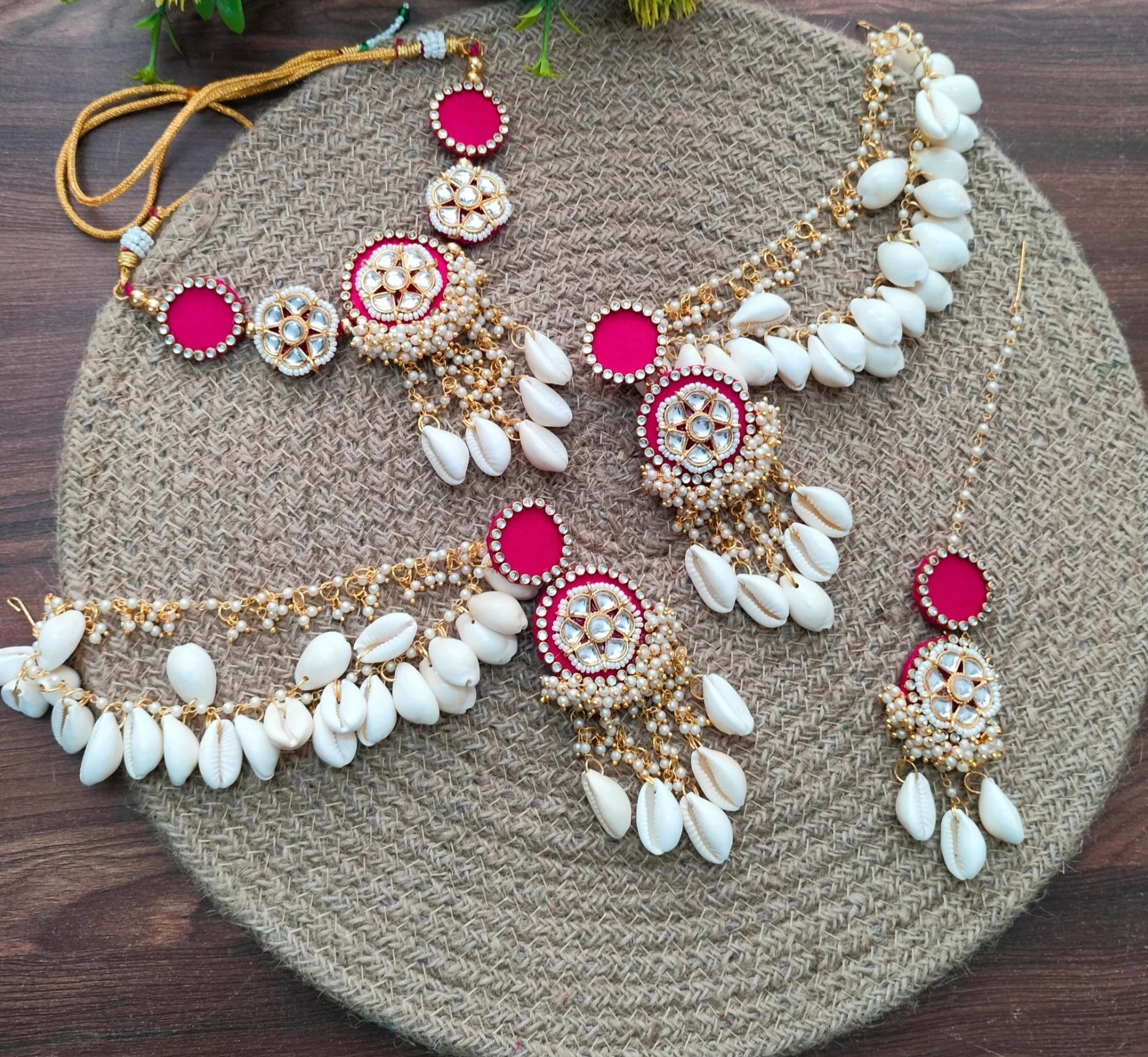 Haldi pink kodi set