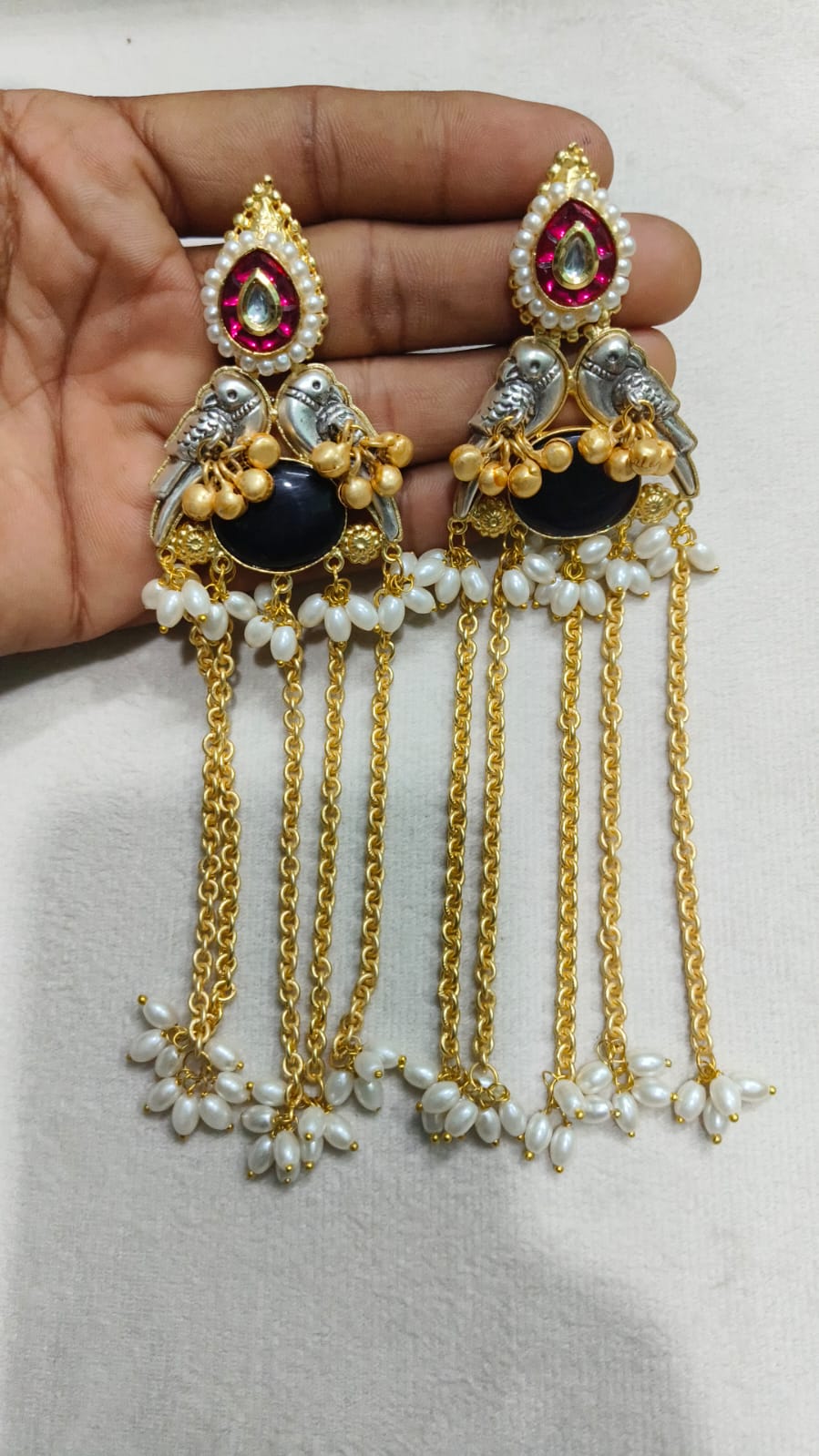 Kashmiri earrings Floral