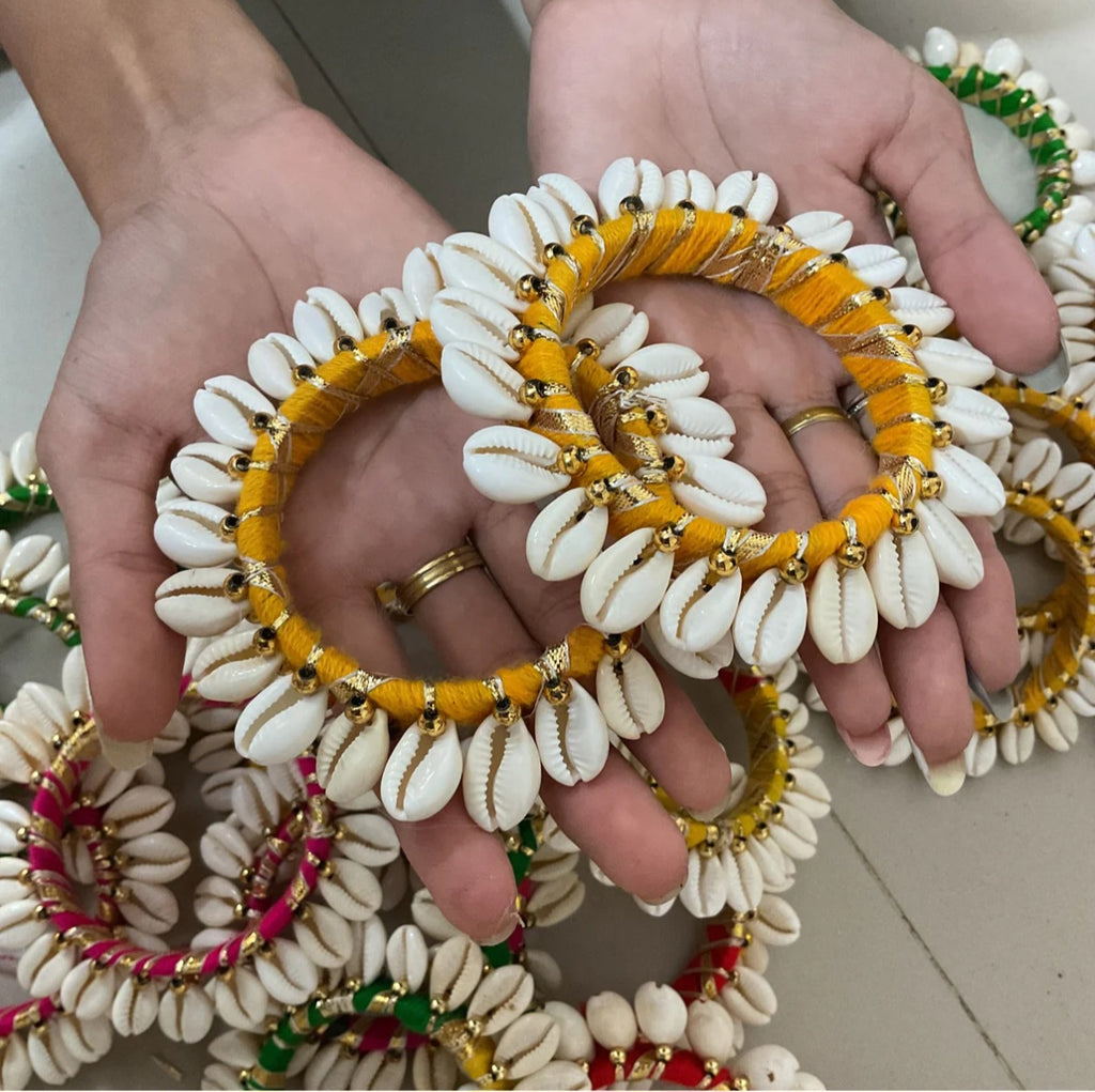 Shell bangles [ 10 pair ]