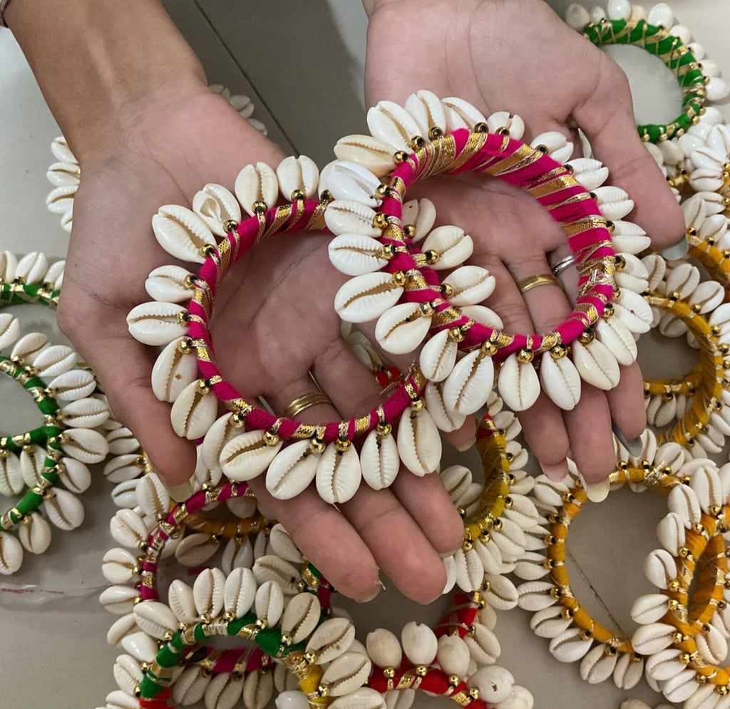 Shell bangles [ 10 pair ]
