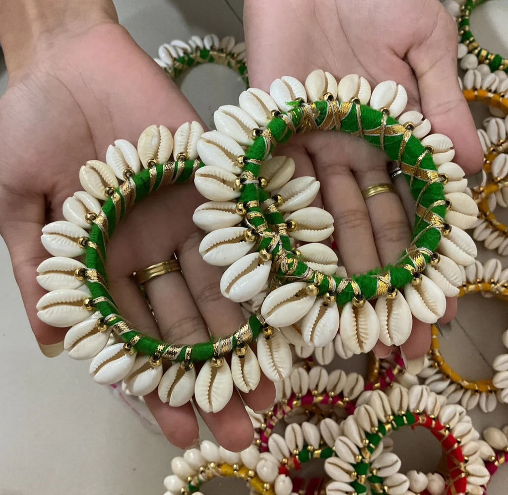 Shell bangles [ 10 pair ]