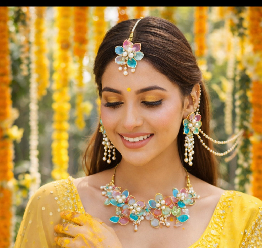 Leela Crystal beads jewellery