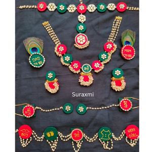 Red green Babyshower jewellery