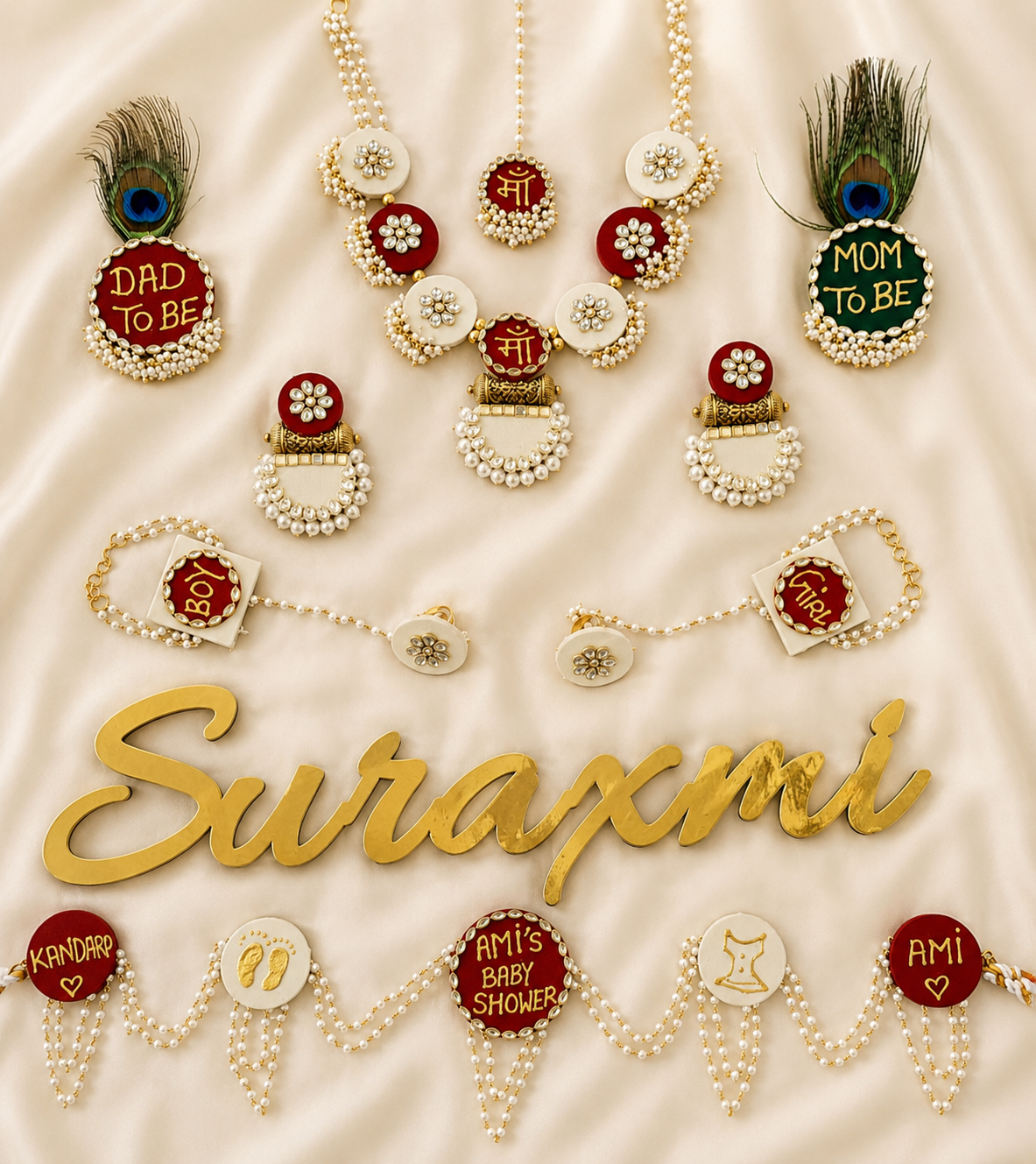 Red & white combination