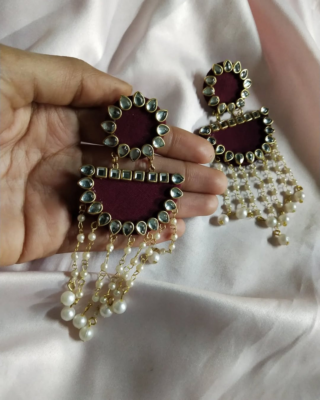 kundan & pearl Earrings