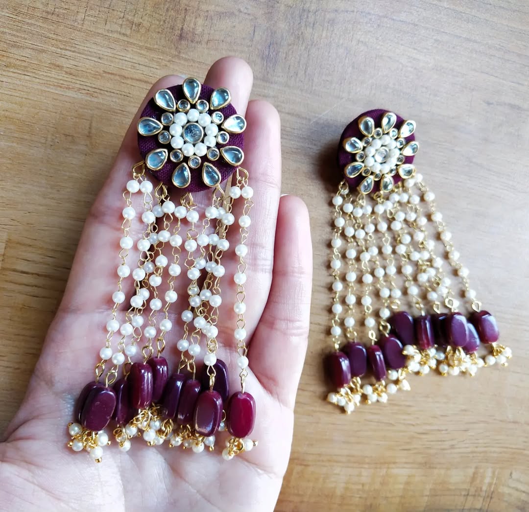 Kundan & beads Earrings
