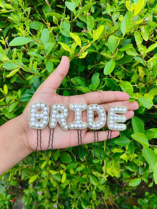 "BRIDE" Hair clip