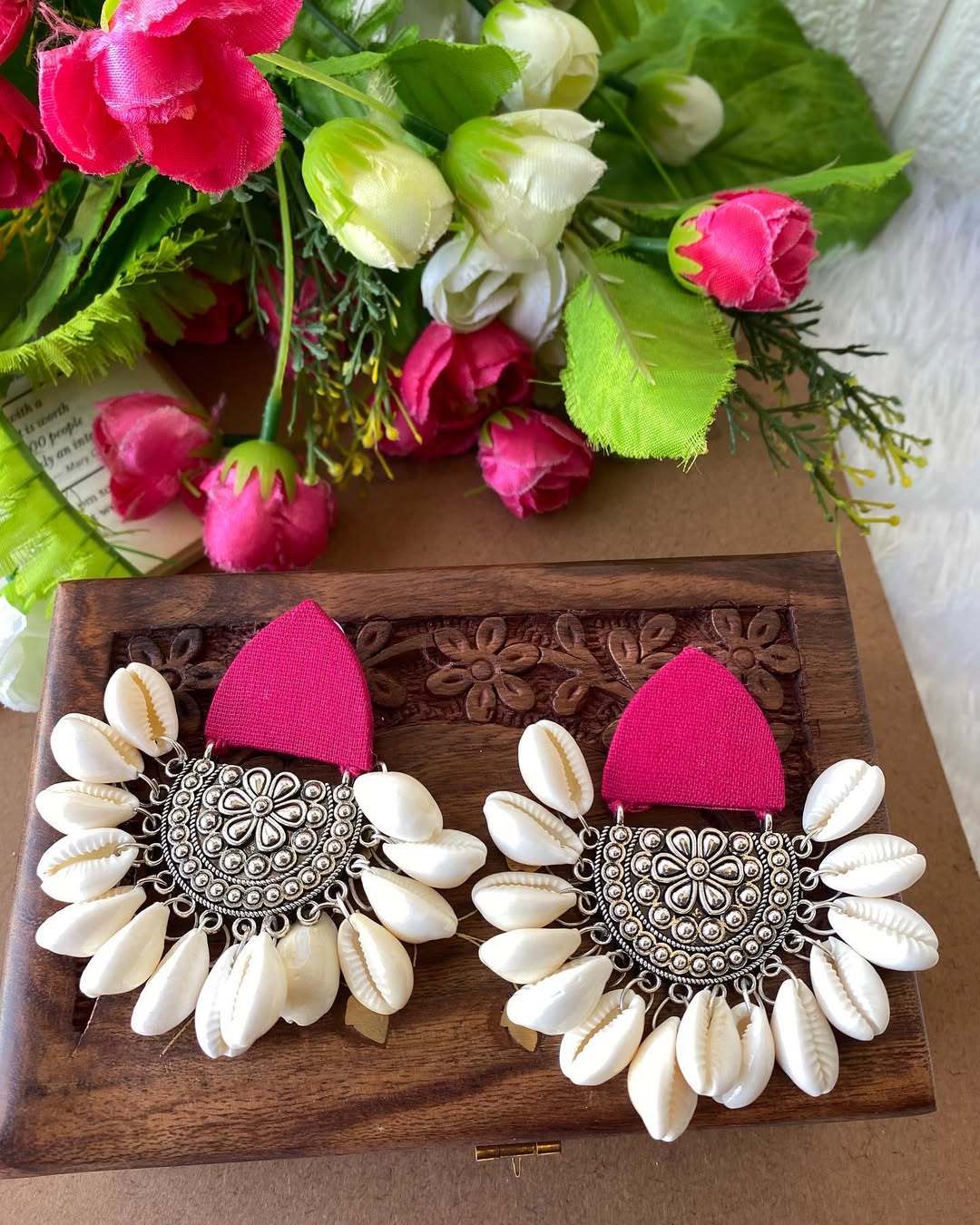 Shell silver Earrings