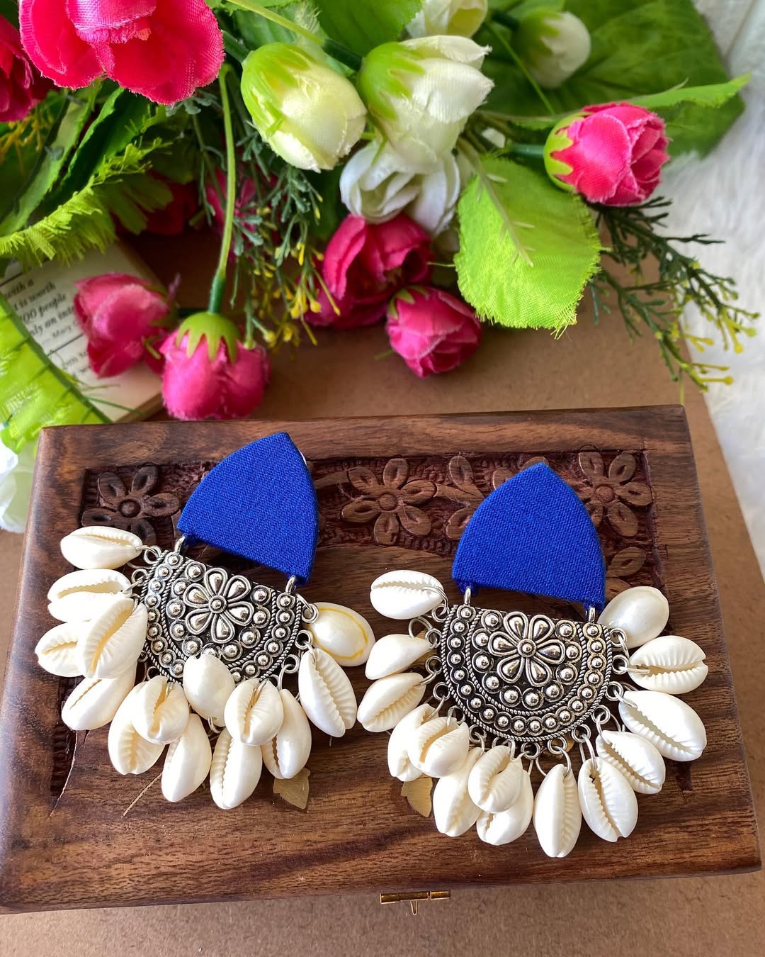 Shell silver Earrings