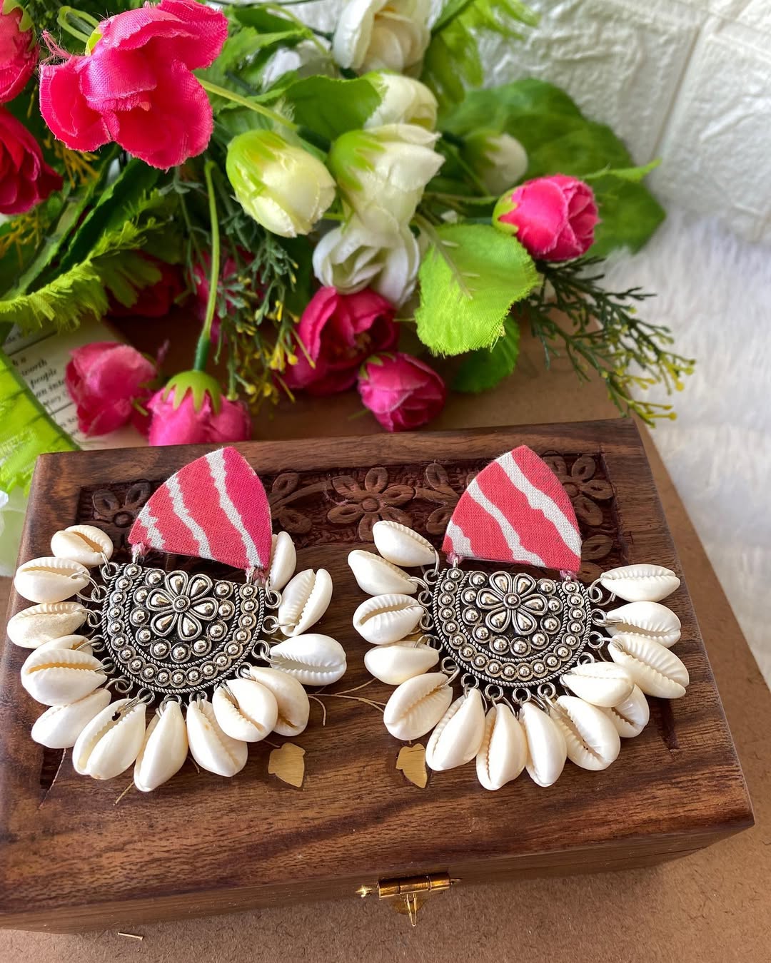 Shell silver Earrings